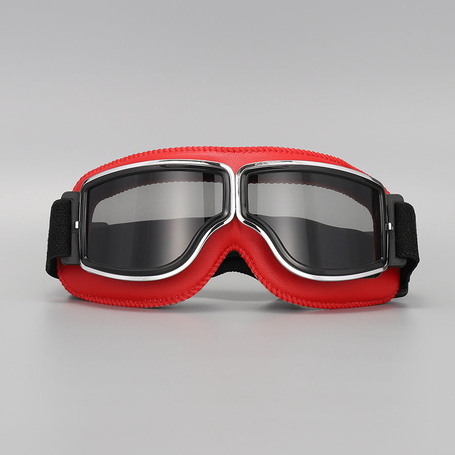 📢📢 ¡50% DE DESCUENTO! ⏰ Gafas de Moto Retro Vintage — Lentes Cortavientos para Casco Cruiser y Motocross