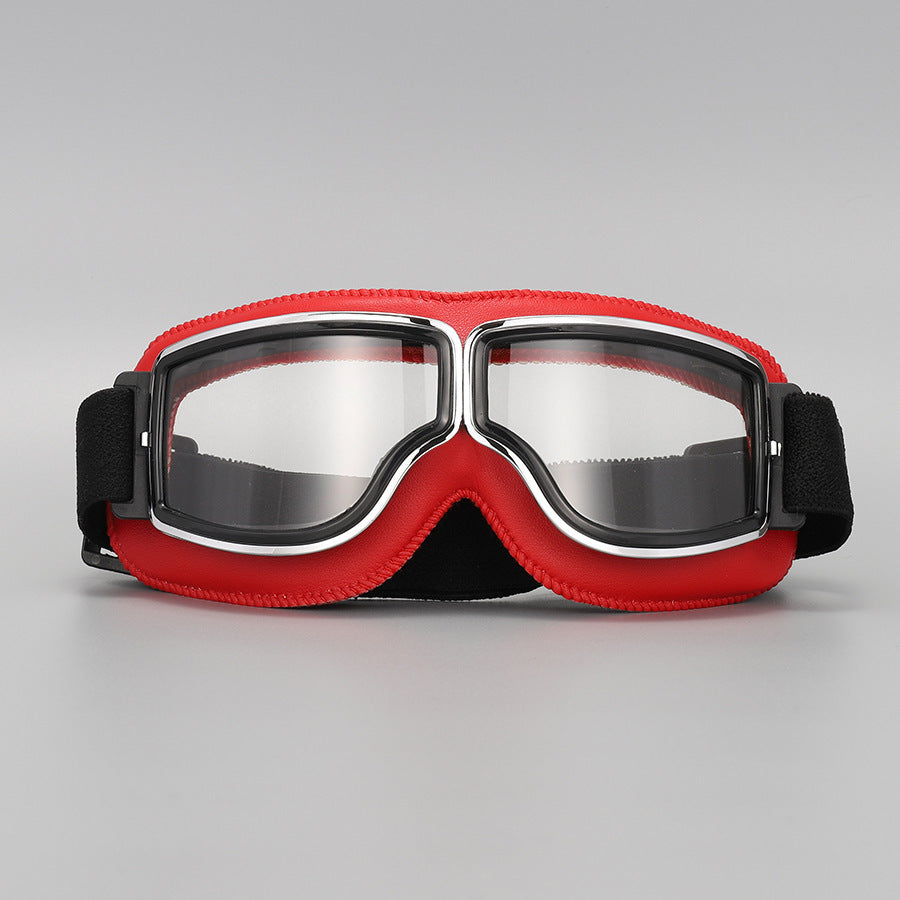 📢📢 ¡50% DE DESCUENTO! ⏰ Gafas de Moto Retro Vintage — Lentes Cortavientos para Casco Cruiser y Motocross