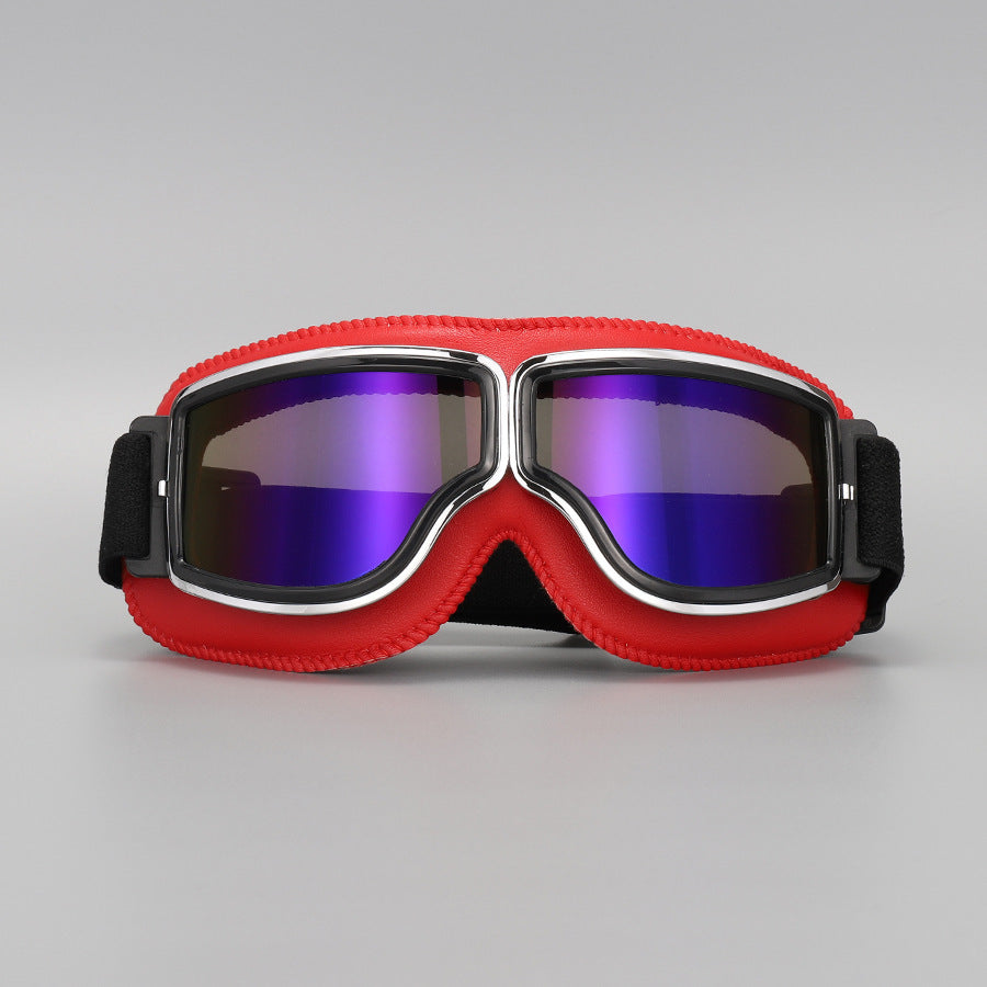 📢📢 ¡50% DE DESCUENTO! ⏰ Gafas de Moto Retro Vintage — Lentes Cortavientos para Casco Cruiser y Motocross