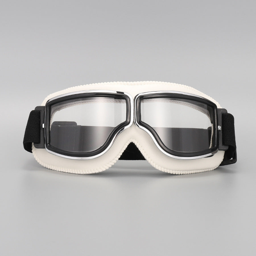 📢📢 ¡50% DE DESCUENTO! ⏰ Gafas de Moto Retro Vintage — Lentes Cortavientos para Casco Cruiser y Motocross