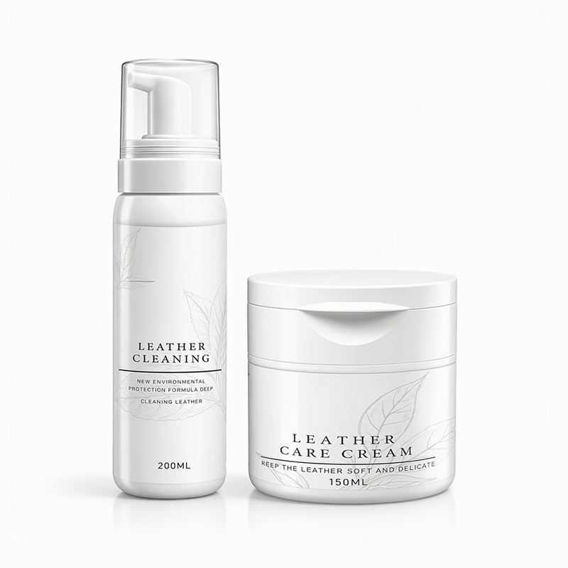 ⏳¡50% DE DESCUENTO POR TIEMPO LIMITADO!⏰ Set Profesional de Limpiador y Crema Nutritiva para Cuero de Lujo👜✨