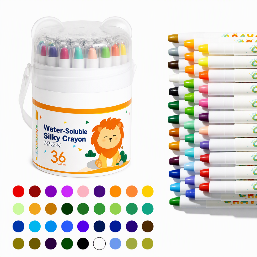 Crayones Lavables y Pasteles al Óleo para Niños
