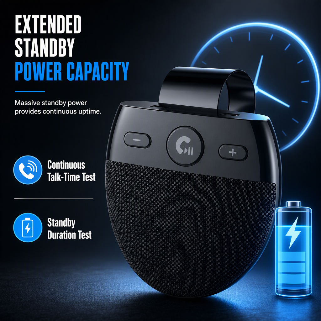 📢📢 ¡50% DE DESCUENTO!🚗 Altavoz Manos Libres Bluetooth SP11 para Parasol de Coche con Encendido por Vibración y Soporte A2DP