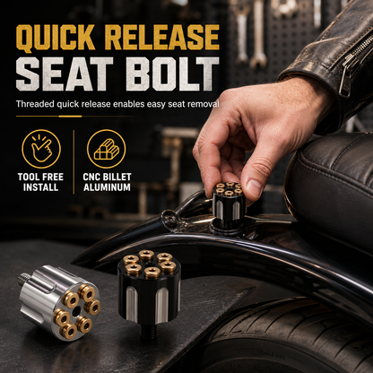 🏍️ ¡55% de descuento por tiempo limitado! Tornillo de asiento para moto mecanizado CNC · Cabeza de apriete manual