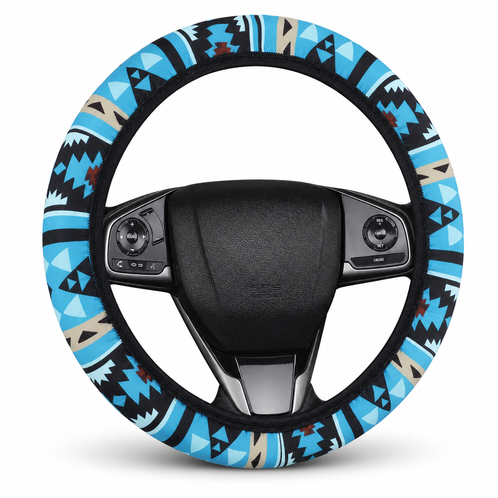 🚗 ¡50% de descuento por tiempo limitado! Funda elástica estampada para volante · Sin aro interior