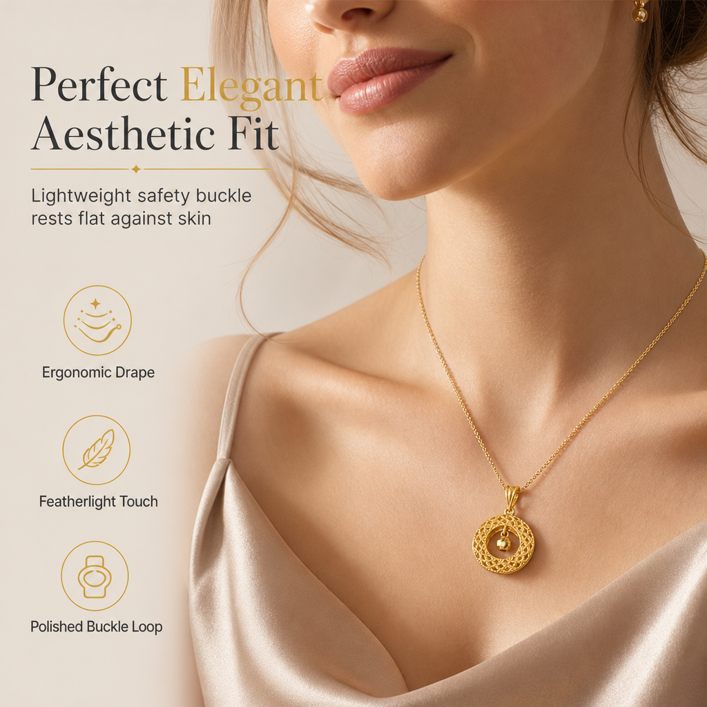 Collar Elegante de Filigrana Estilo Atrapasueños para Mujer con Esfera Giratoria