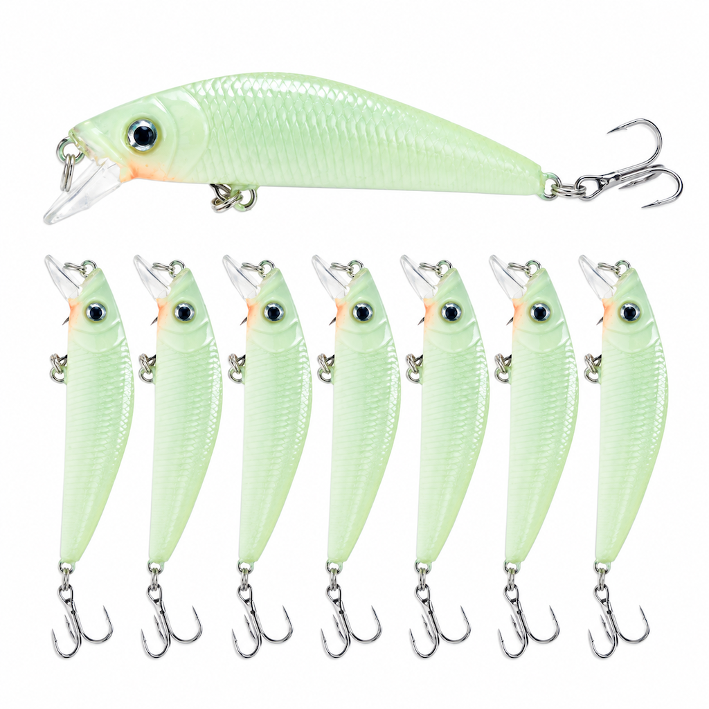 Señuelo Minnow Luminoso para Pesca Nocturna – 7 cm / 8 g