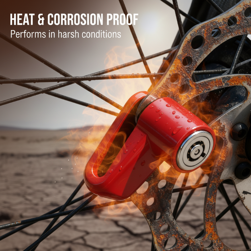 ⚙️ Candado para freno de disco de alta resistencia – Antiganzúa, resistente, fácil de bloquear 🛵