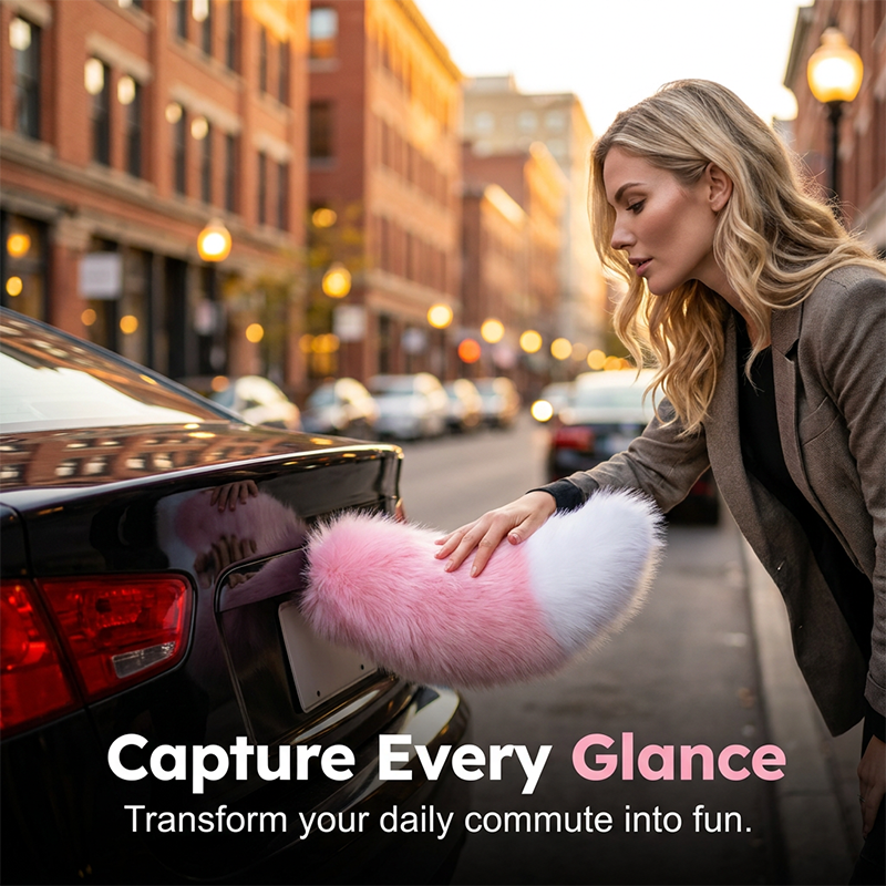 Cola de Peluche Eléctrica con Control Remoto para Coche