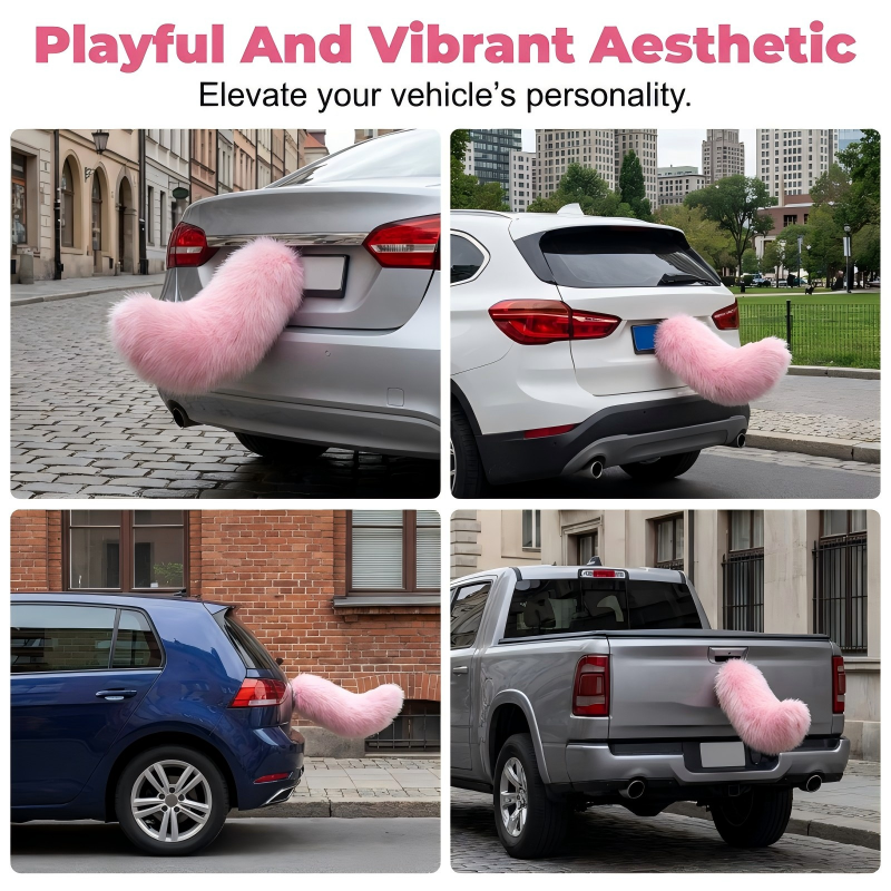 Cola de Peluche Eléctrica con Control Remoto para Coche