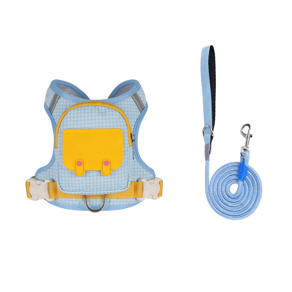 🐶 LIMITED-TIME 50% OFF! 🎒 Vest Style Pet Backpack Harness – Breathable, Reflective, No-choke 🌙