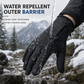 Guantes Térmicos de Invierno Impermeables y Cortavientos con Cremallera para Ciclismo y Esquí