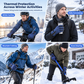 Guantes Térmicos de Invierno Impermeables y Cortavientos con Cremallera para Ciclismo y Esquí