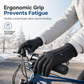 Guantes Térmicos de Invierno Impermeables y Cortavientos con Cremallera para Ciclismo y Esquí
