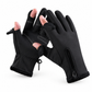 Guantes Térmicos de Invierno Impermeables y Cortavientos con Cremallera para Ciclismo y Esquí