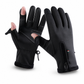 Guantes Térmicos de Invierno Impermeables y Cortavientos con Cremallera para Ciclismo y Esquí