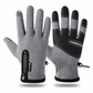 Guantes Térmicos de Invierno Impermeables y Cortavientos con Cremallera para Ciclismo y Esquí