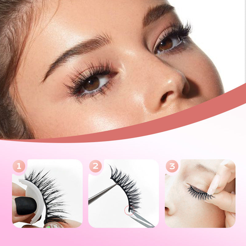 ✨Compra 1 lleva 1 gratis🔥Pestañas reutilizables autoadhesivas – Sin pegamento extra necesario ❤️