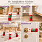 📢📢50% DE DESCUENTO !! ⏰Fundas de punto navideñas para patas de sillas con almohadillas de fieltro antideslizantes gruesas, calcetines para patas de mesa, protectores de suelo, juego de 4 piezas