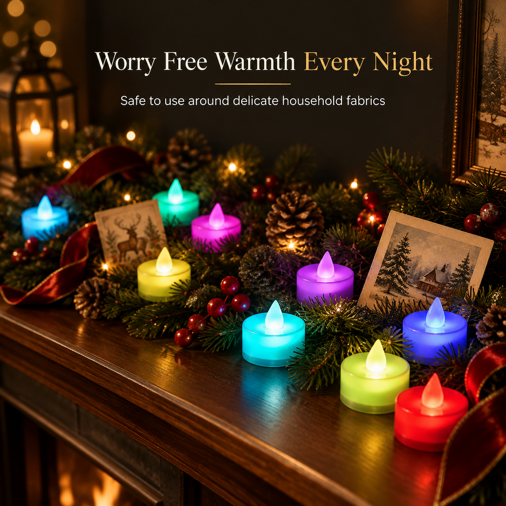 🕯️Pack de 24 Velas de Té LED Sin Llama