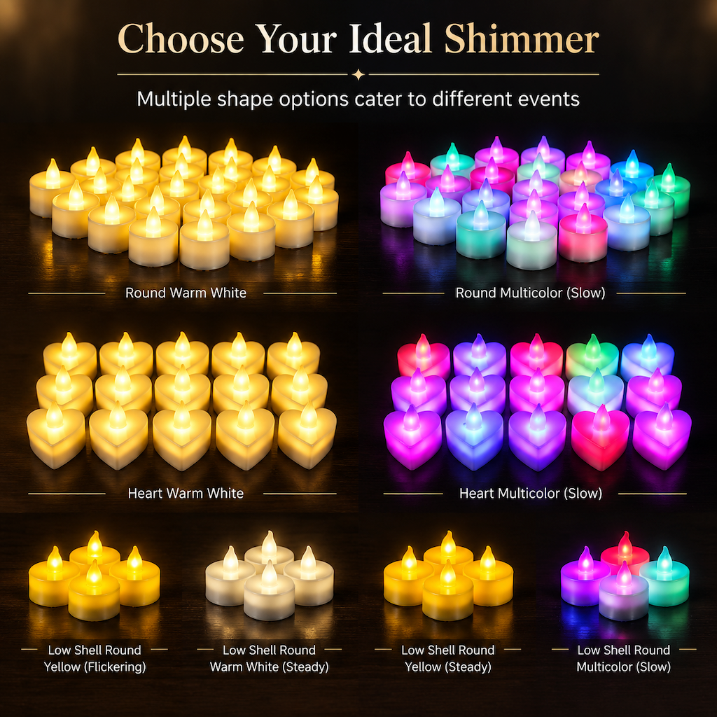 🕯️Pack de 24 Velas de Té LED Sin Llama