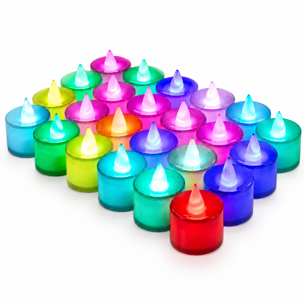 🕯️Pack de 24 Velas de Té LED Sin Llama