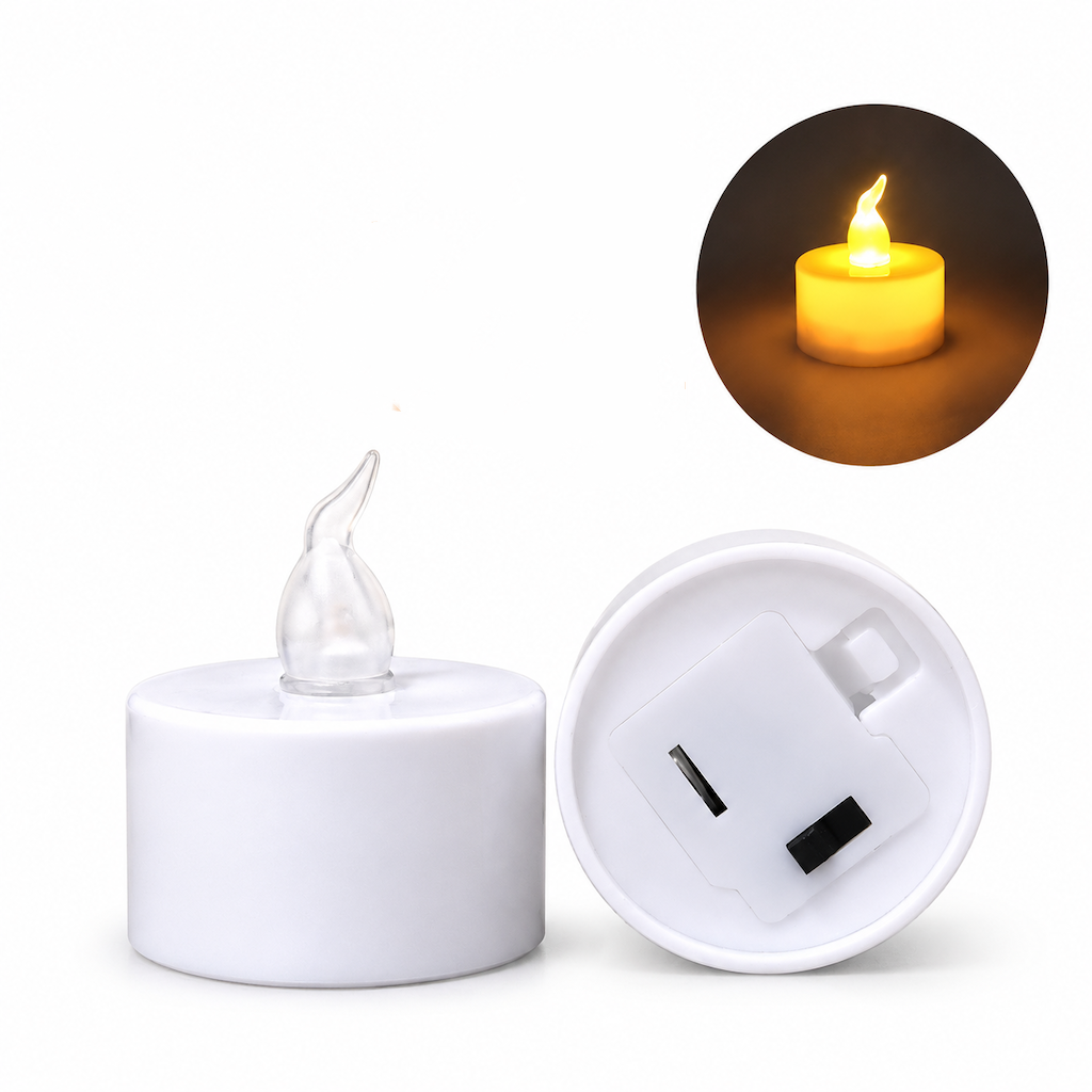 🕯️Pack de 24 Velas de Té LED Sin Llama