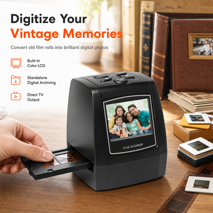 📸 ¡50% de descuento! Escáner de negativos y diapositivas de 35 mm con pantalla LCD de 2.36 pulgadas