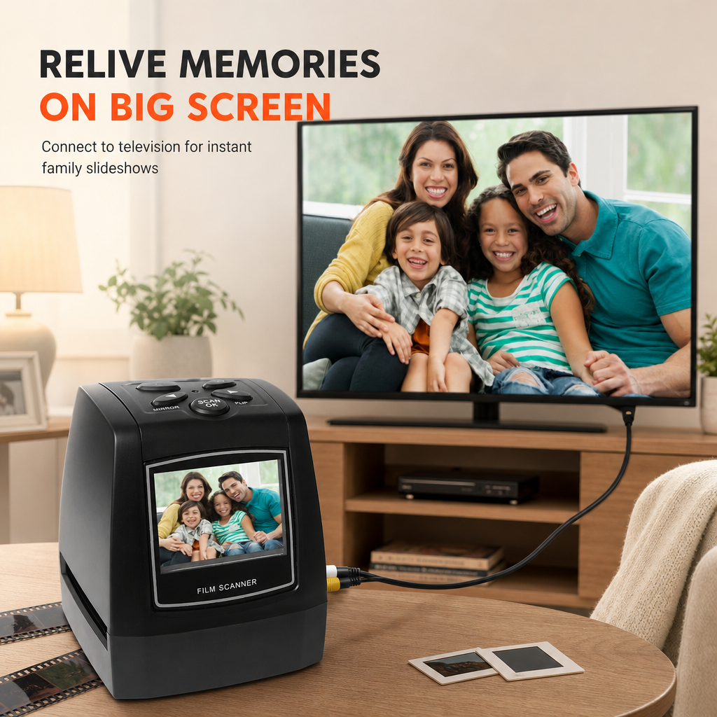 📸 ¡50% de descuento! Escáner de negativos y diapositivas de 35 mm con pantalla LCD de 2.36 pulgadas