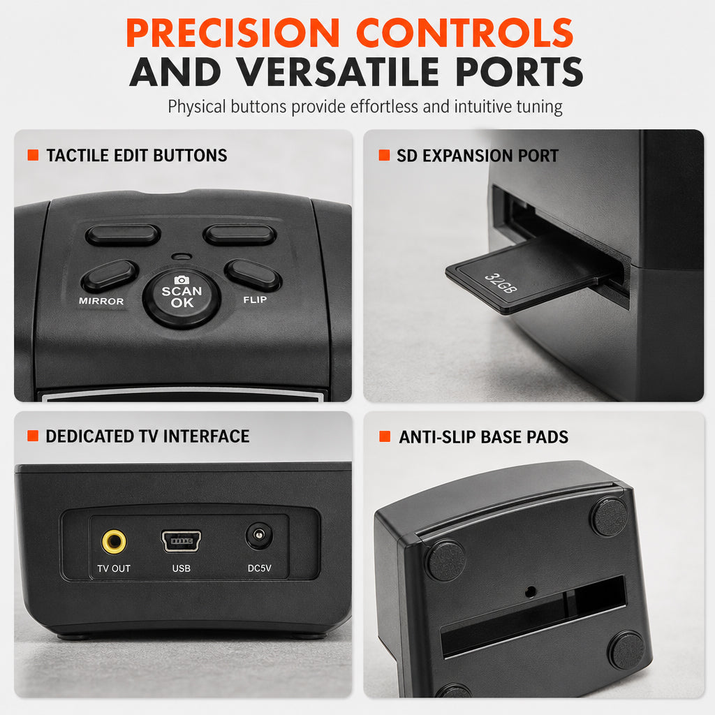 📸 ¡50% de descuento! Escáner de negativos y diapositivas de 35 mm con pantalla LCD de 2.36 pulgadas