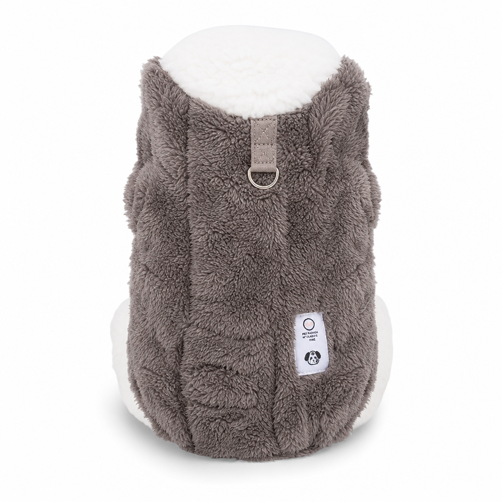 🐾 ¡50 % DE DESCUENTO! ✨ Chaleco térmico de forro polar para mascotas con arnés y anilla en D – Abrigo 2 en 1 suave y cálido con botones a presión – XS-XL 6 colores ❄️