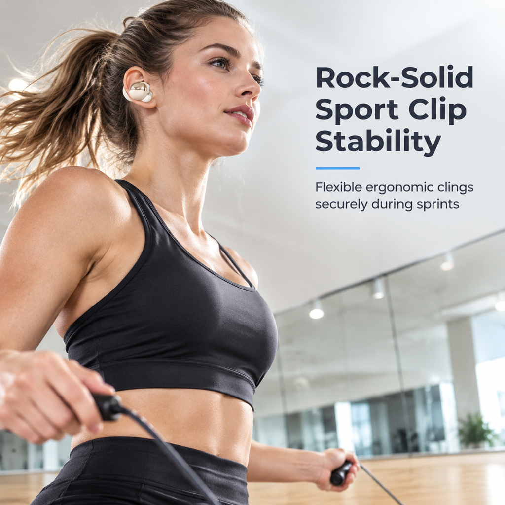 Auriculares inalámbricos Bluetooth de clip abierto para deportes
