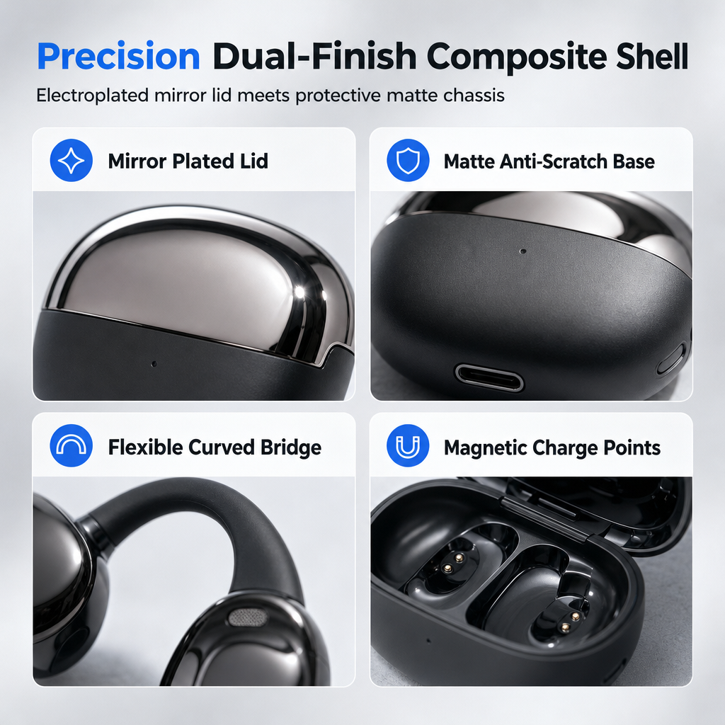 Auriculares inalámbricos Bluetooth de clip abierto para deportes