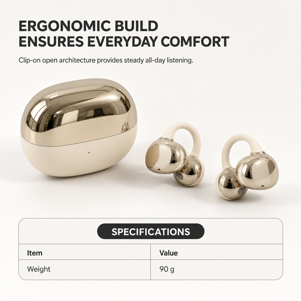 Auriculares inalámbricos Bluetooth de clip abierto para deportes