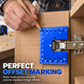 🔩 ¡50 % de descuento! Plantillas magnéticas de aluminio para instalar bisagras
