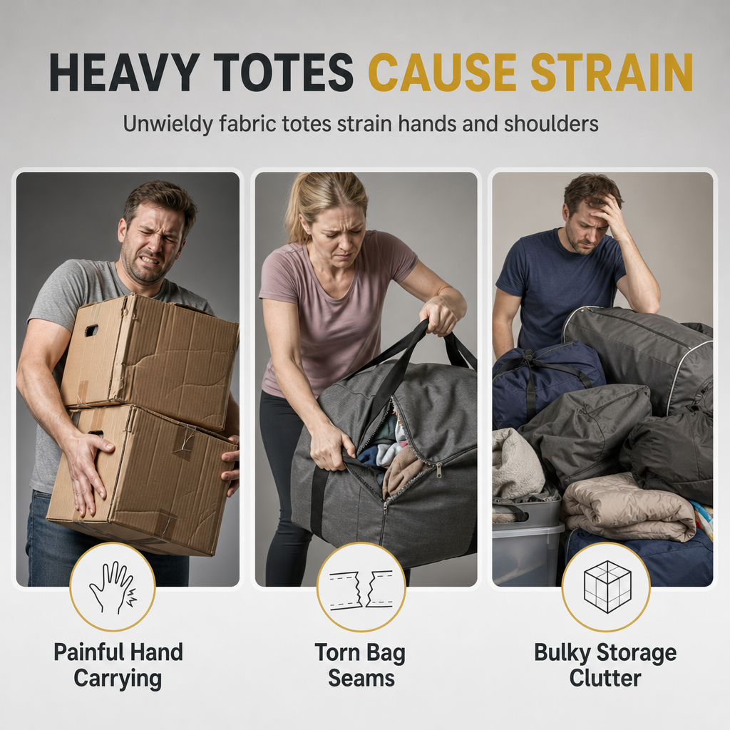 Bolsa de Mudanza Plegable e Impermeable con Ruedas de Gran Capacidad para Almacenamiento y Organización