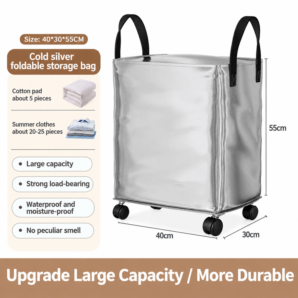 Bolsa de Mudanza Plegable e Impermeable con Ruedas de Gran Capacidad para Almacenamiento y Organización
