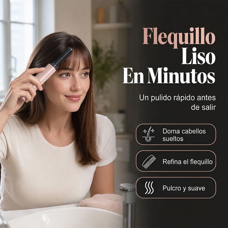 🎉 ¡Éxito de ventas 2026! ¡Más de 80.000 unidades vendidas! 💖👩 Peinado listo en segundos, en cualquier lugar y en cualquier momento, con peinados hermosos. 💁 Mini alisador de pelo inalámbrico y portátil para alisar y rizar el cabello