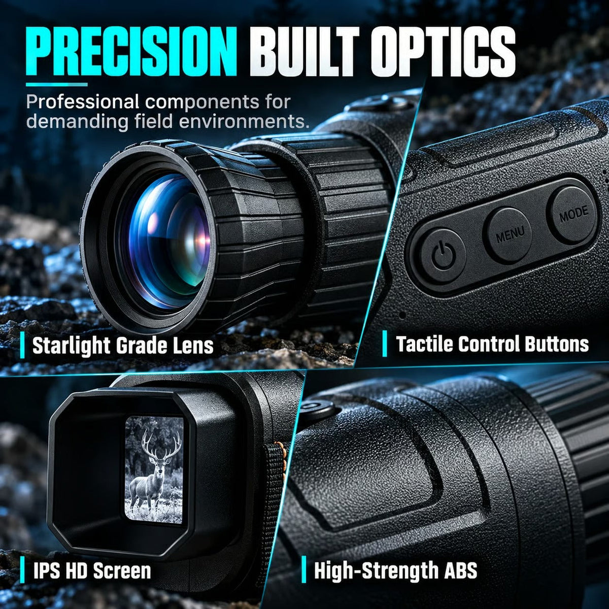 📢📢 ¡50% DE DESCUENTO! 🔍 Monocular de visión nocturna HD 1080P – Zoom digital 16X para aventuras al aire libre y observación de fauna