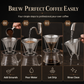 Filtro de café reutilizable de acero inoxidable 304 de doble capa – Cono de goteo para 1 a 4 tazas
