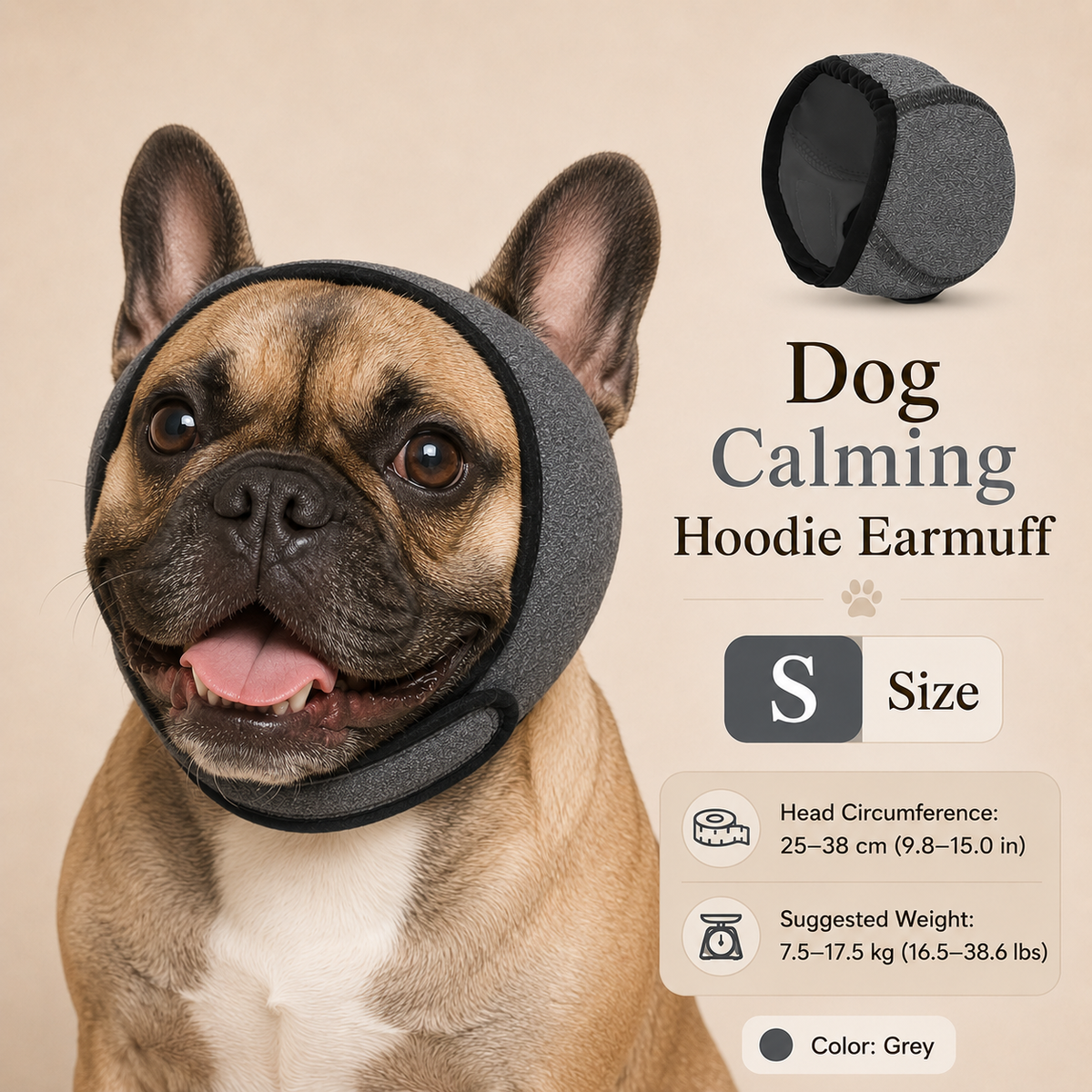 🐶 50% dto. Gorro protector para perros – reduce ruidos, impermeable y de neopreno premium. Protege orejas y calma a tu mascota todo el año! ✨🌊