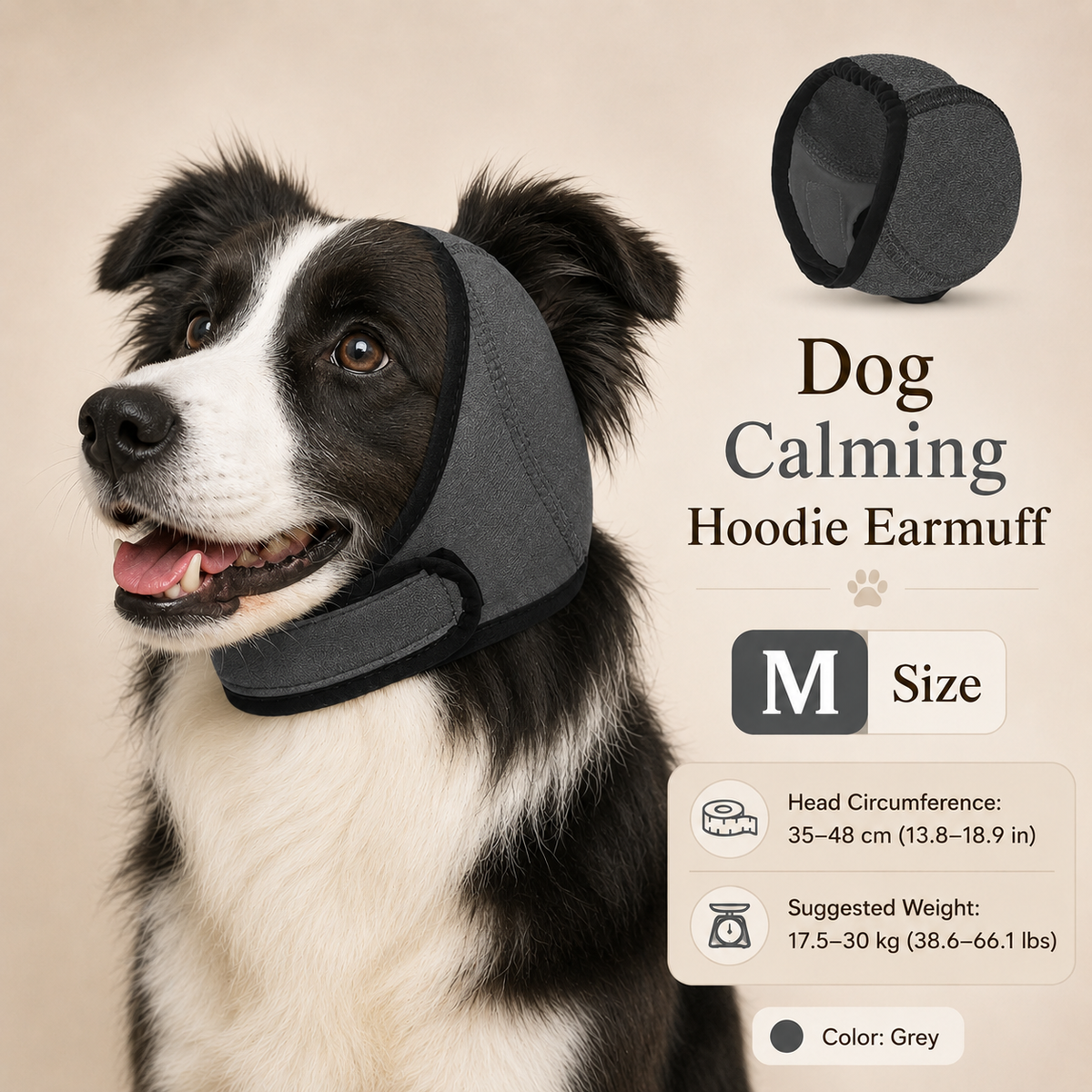 🐶 50% dto. Gorro protector para perros – reduce ruidos, impermeable y de neopreno premium. Protege orejas y calma a tu mascota todo el año! ✨🌊
