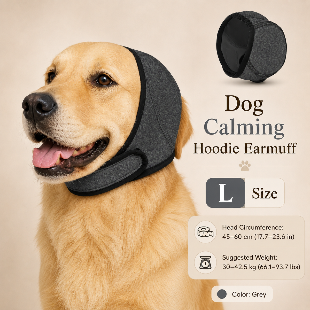 🐶 50% dto. Gorro protector para perros – reduce ruidos, impermeable y de neopreno premium. Protege orejas y calma a tu mascota todo el año! ✨🌊