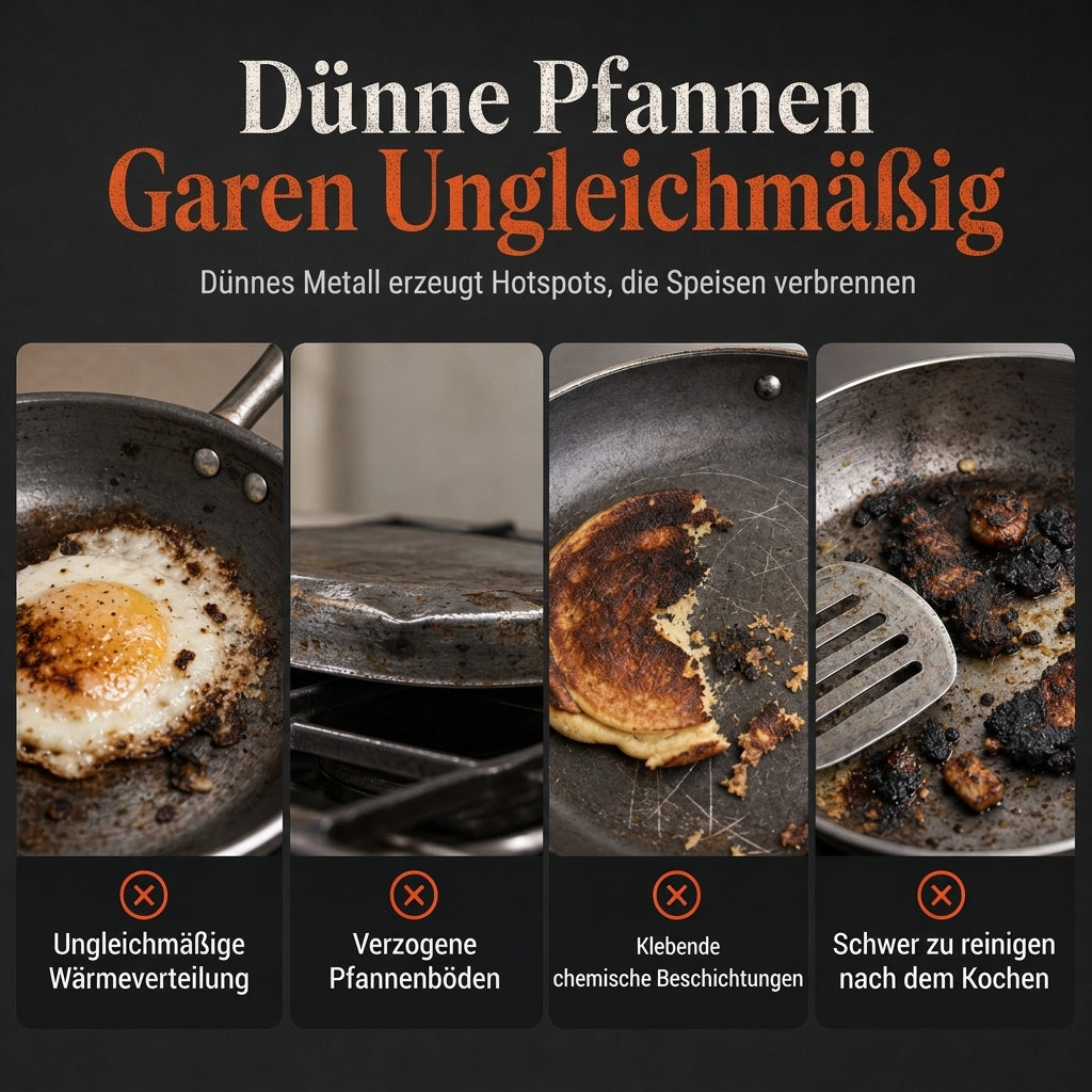 🥞 Plancha de Hierro Fundido Reforzada – Indeformable, Calor Uniforme y Diseñada para Toda la Vida