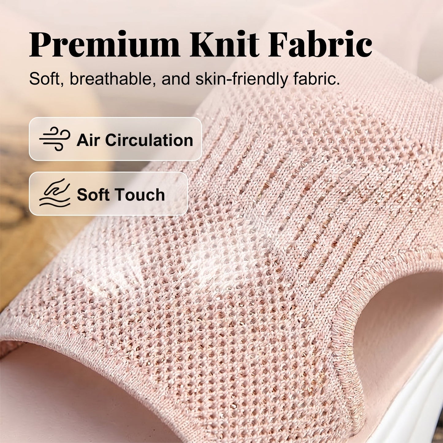 Sandalias de plataforma de malla transpirable para mujer