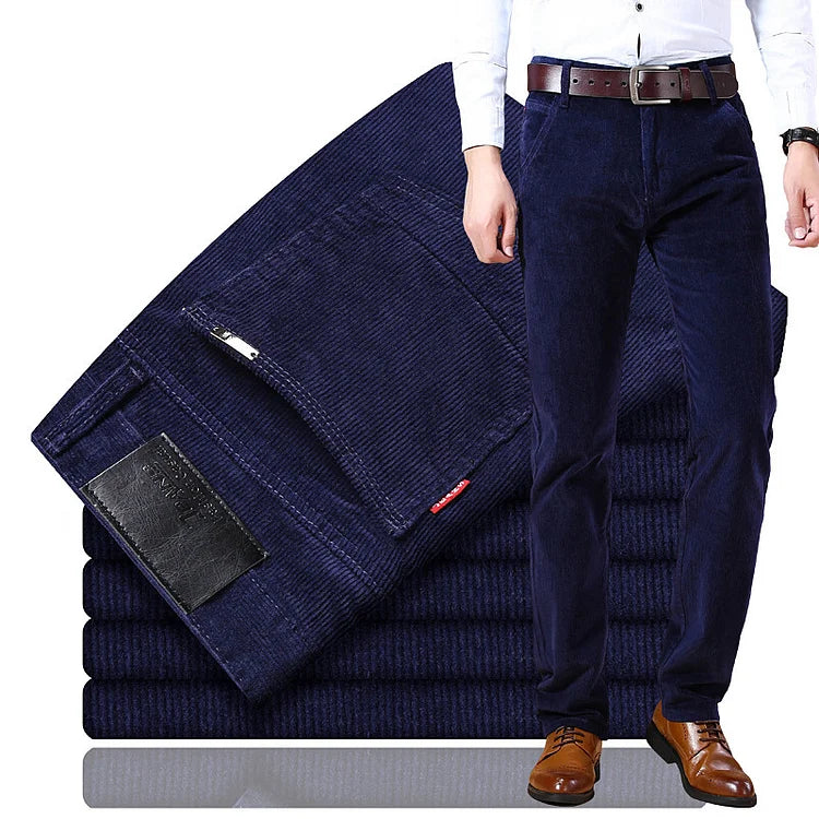 🔥50% de descuento en Black Friday💥Pantalón de pana de ajuste clásico para hombres