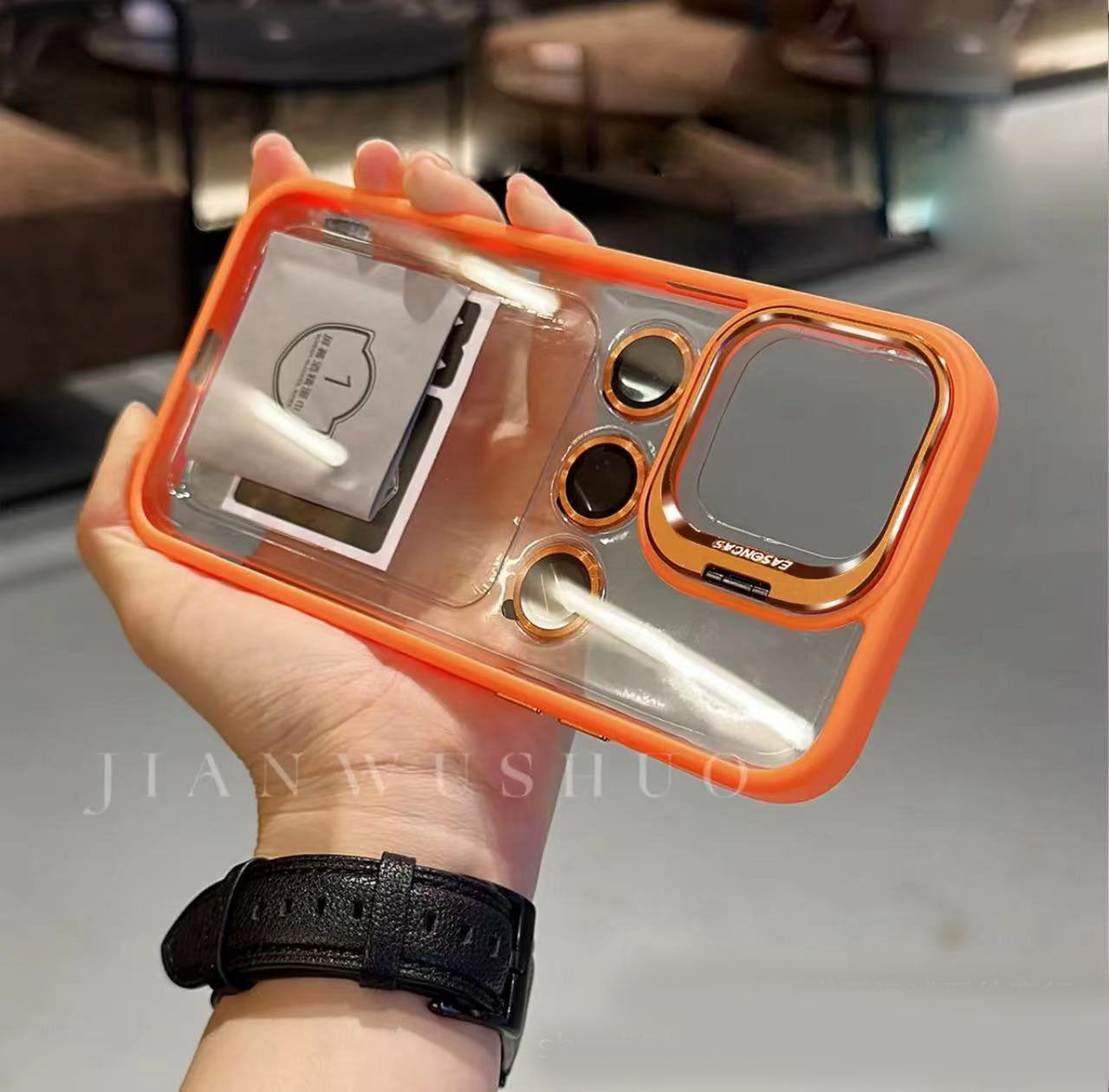 Funda con soporte integrado para iPhone