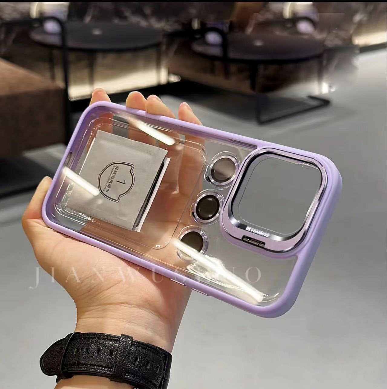 Funda con soporte integrado para iPhone
