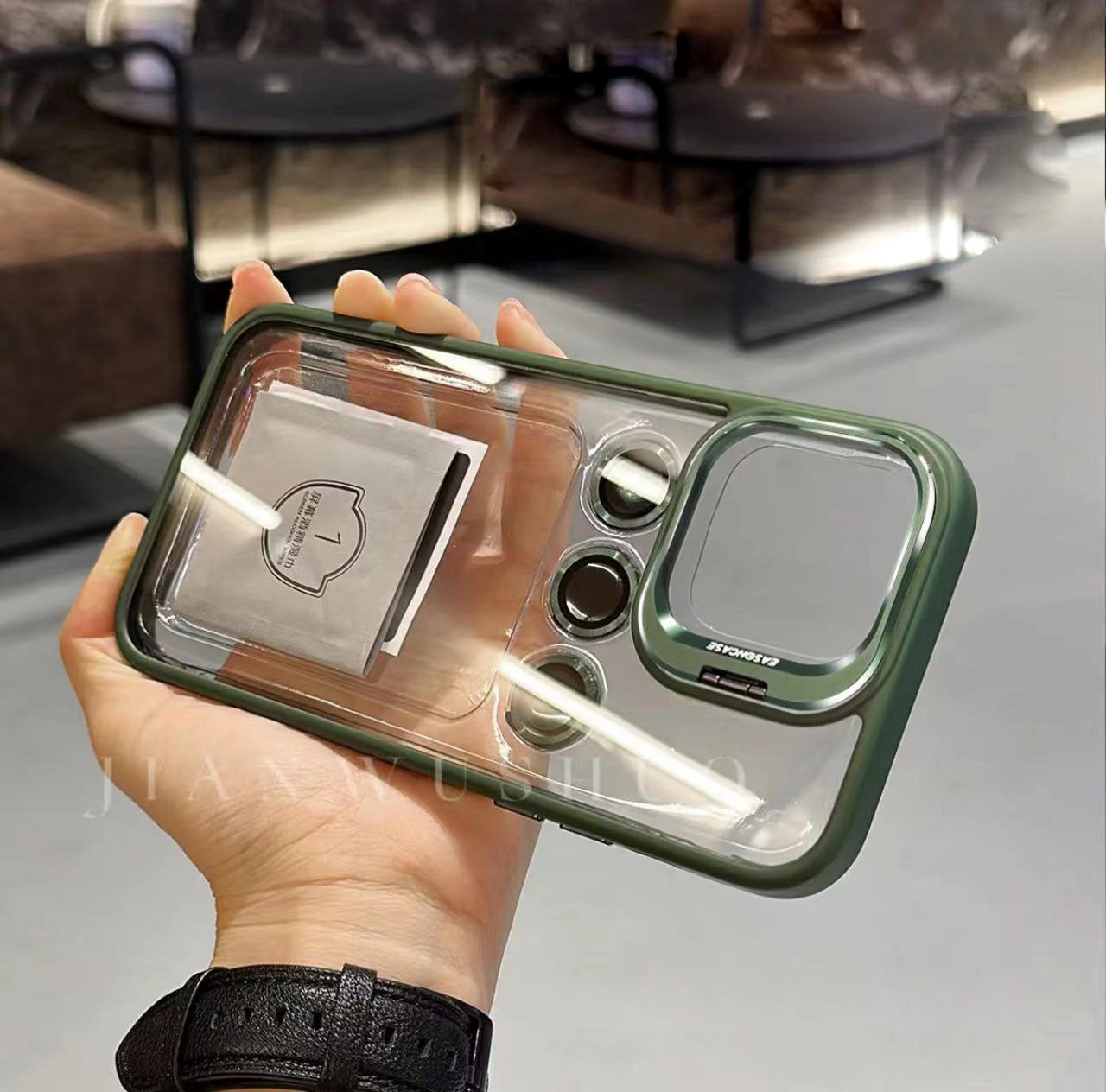 Funda con soporte integrado para iPhone
