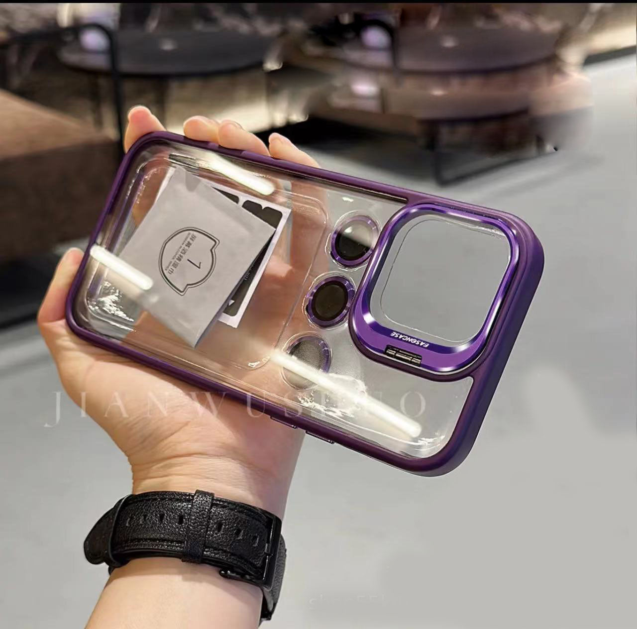 Funda con soporte integrado para iPhone
